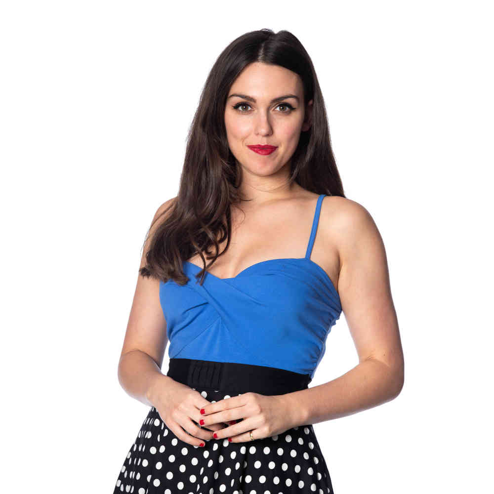 Dancing Days - Wrap front Haut sans manches - Bleu